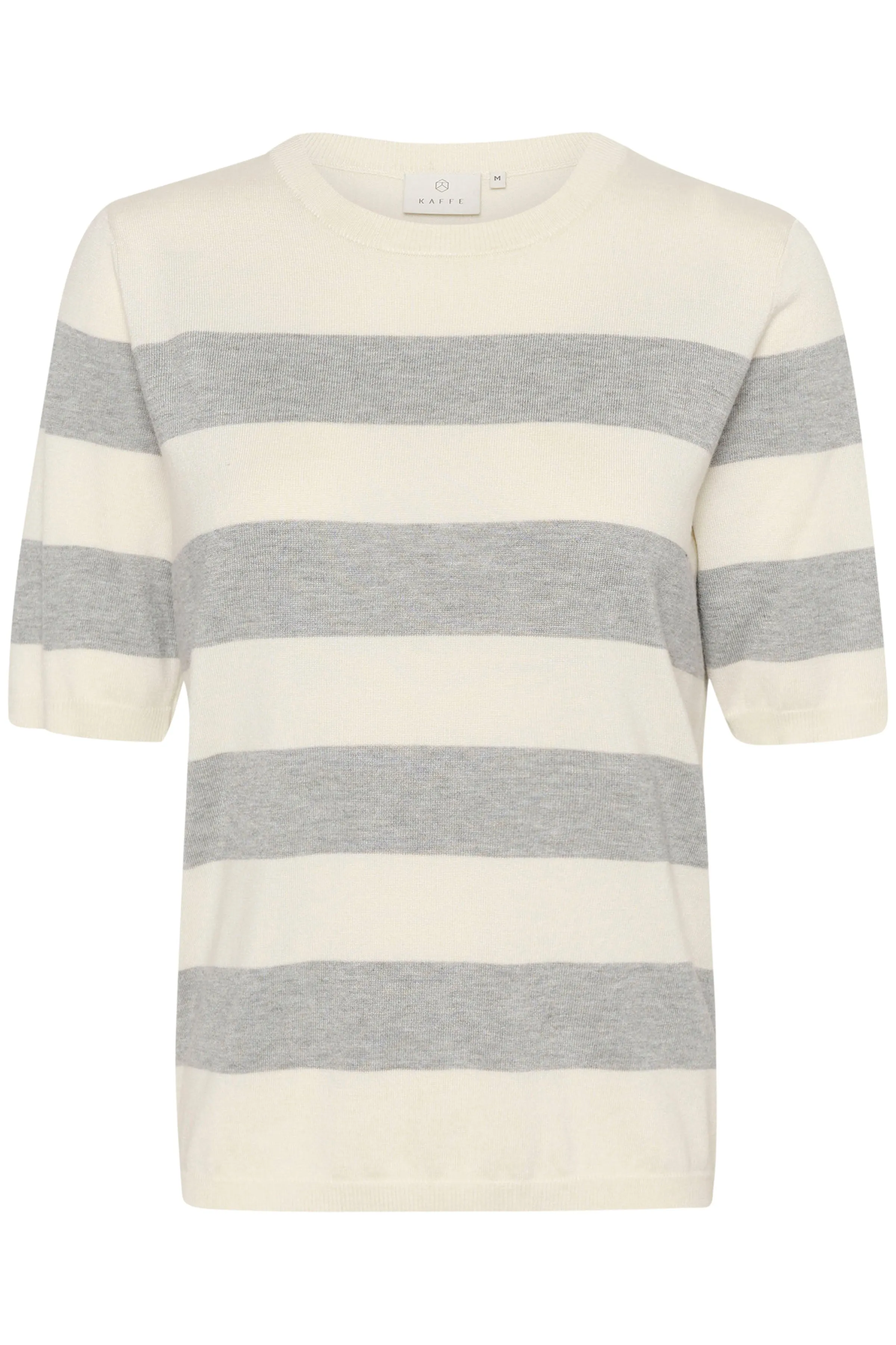 Kaffe KAlizza Grey White Striped Knit