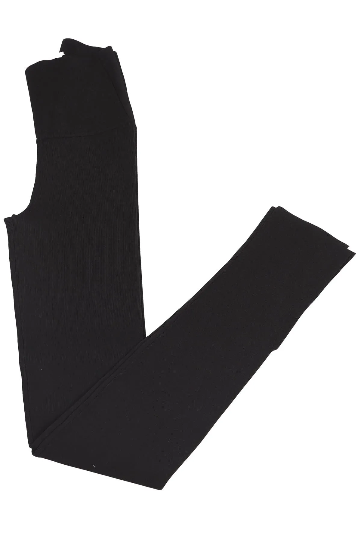 Small KHAITE Black High-Rise Knit Leggings