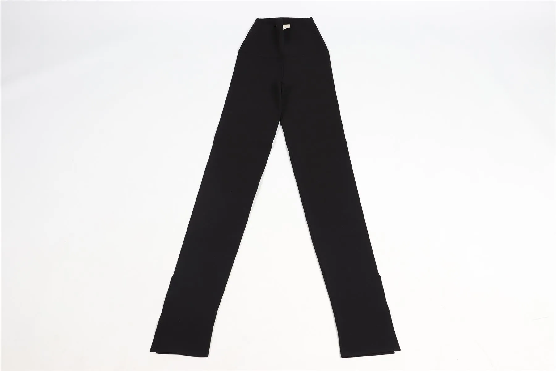 Small KHAITE Black High-Rise Knit Leggings