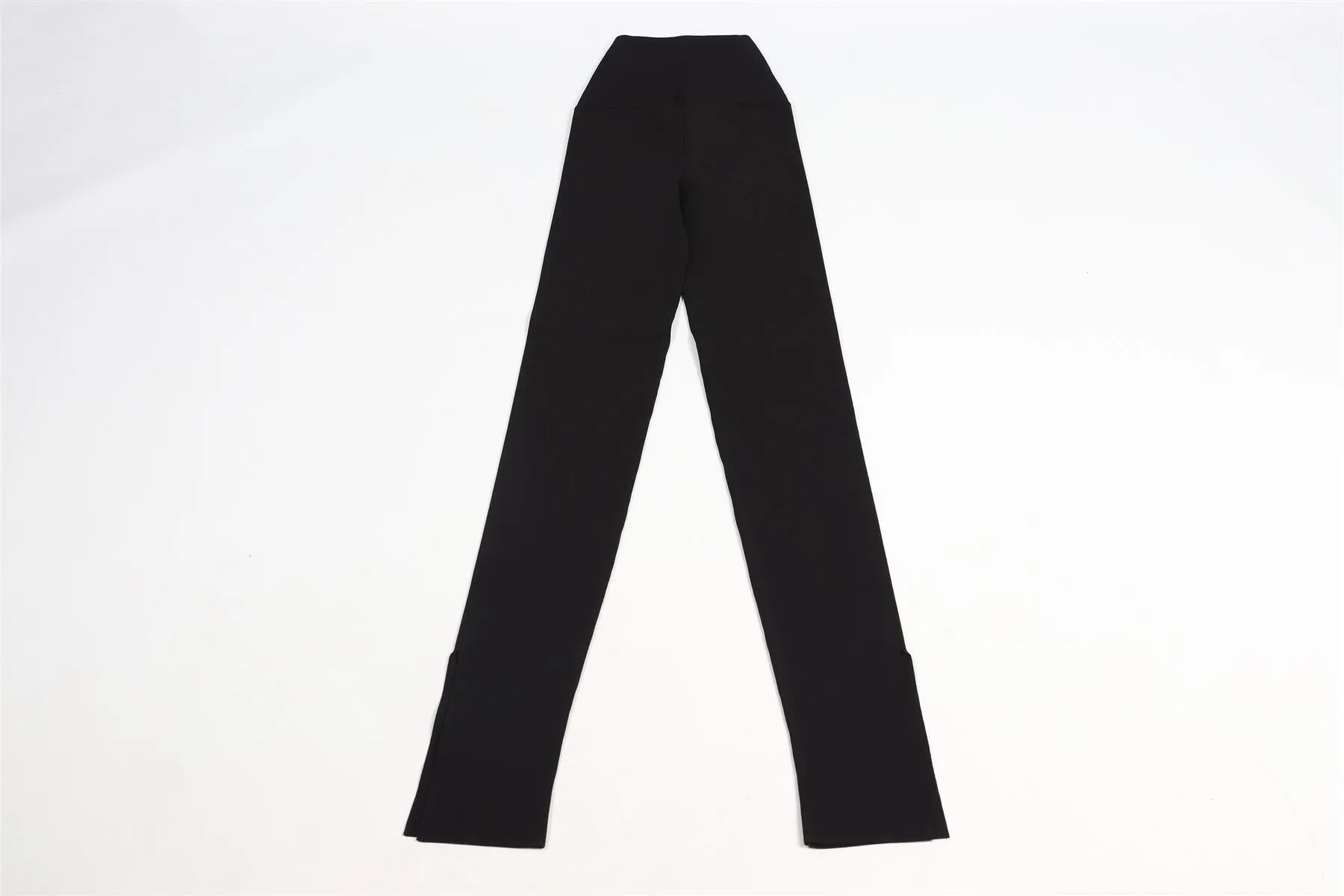 Small KHAITE Black High-Rise Knit Leggings