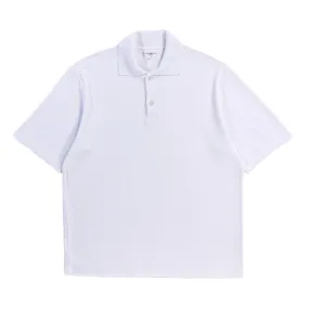 White Two Button Polo