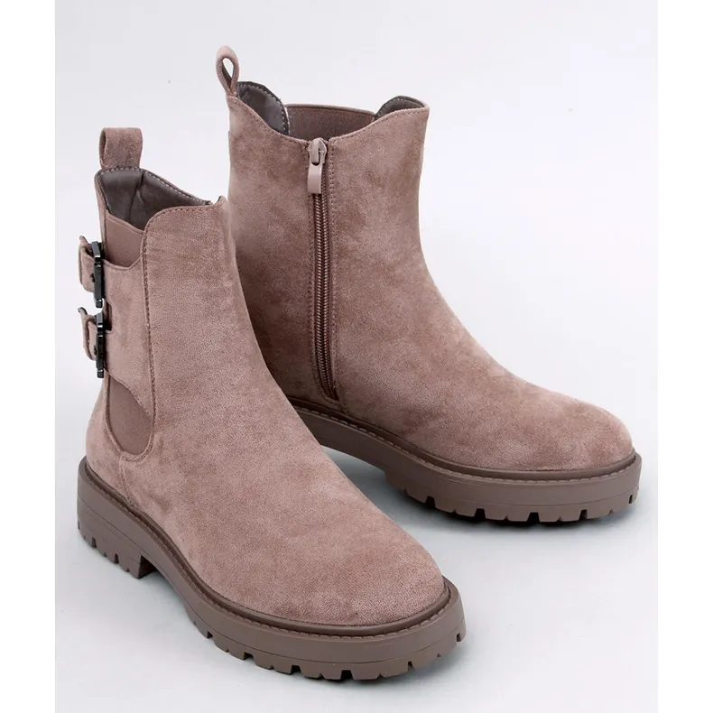 Brown ELS Suede Ankle Boots by Suicoke