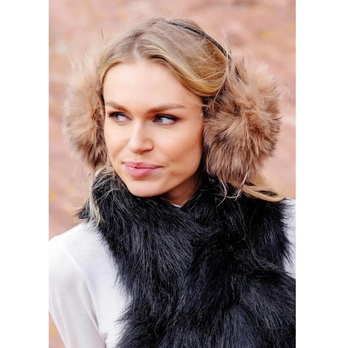 Leopard Print Faux Fur Earmuffs