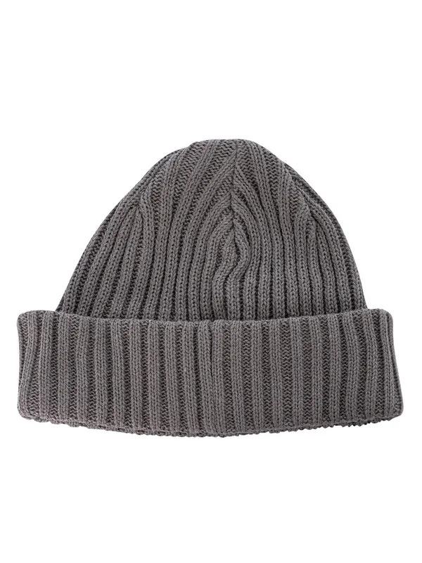 Dark Grey Levi's Ribbed Beanie