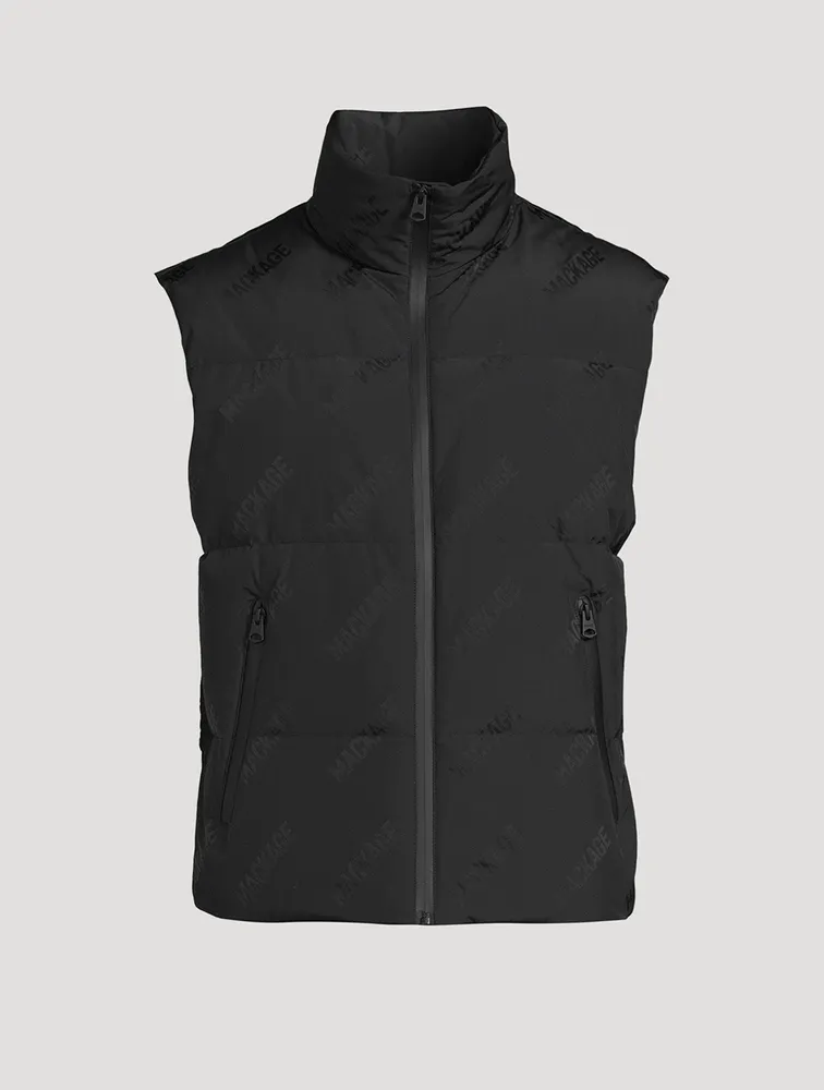 Mackage Larry City-MG Down Vest Logo Print