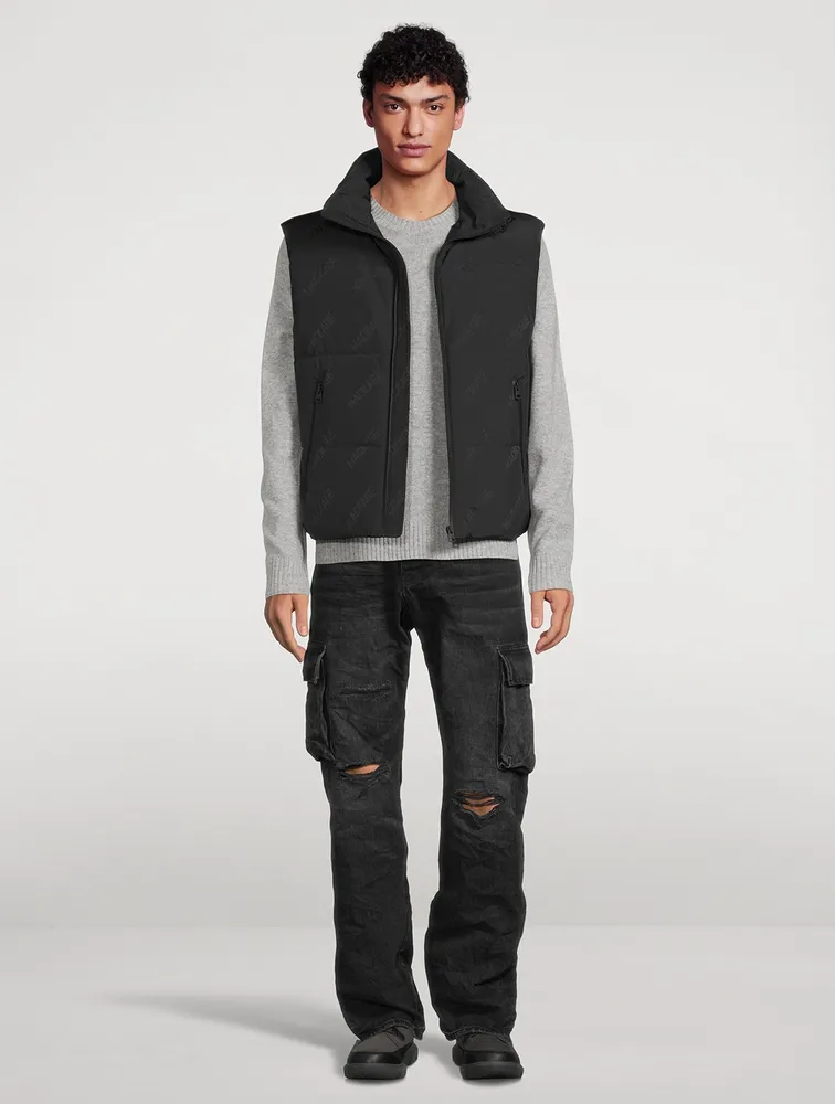 Mackage Larry City-MG Down Vest Logo Print