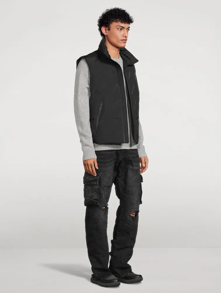 Mackage Larry City-MG Down Vest Logo Print