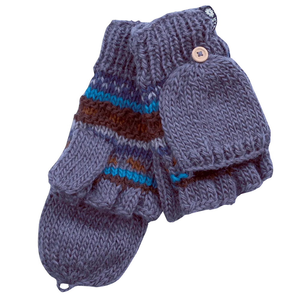 MAGNEY Hand-Knitted Wool Fingerless Gloves