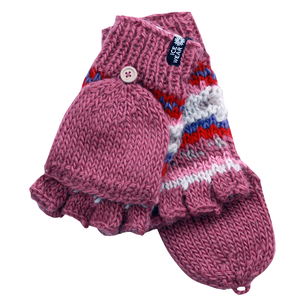 MAGNEY Hand-Knitted Wool Fingerless Gloves