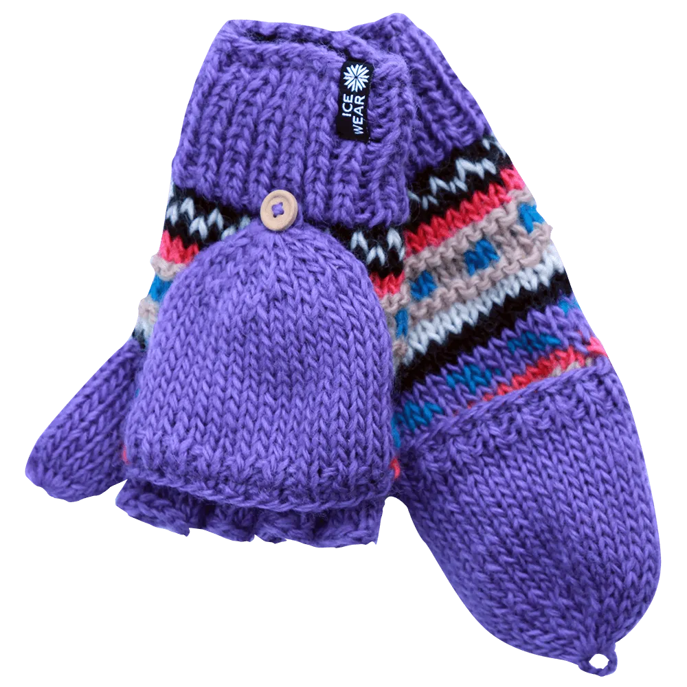 MAGNEY Hand-Knitted Wool Fingerless Gloves