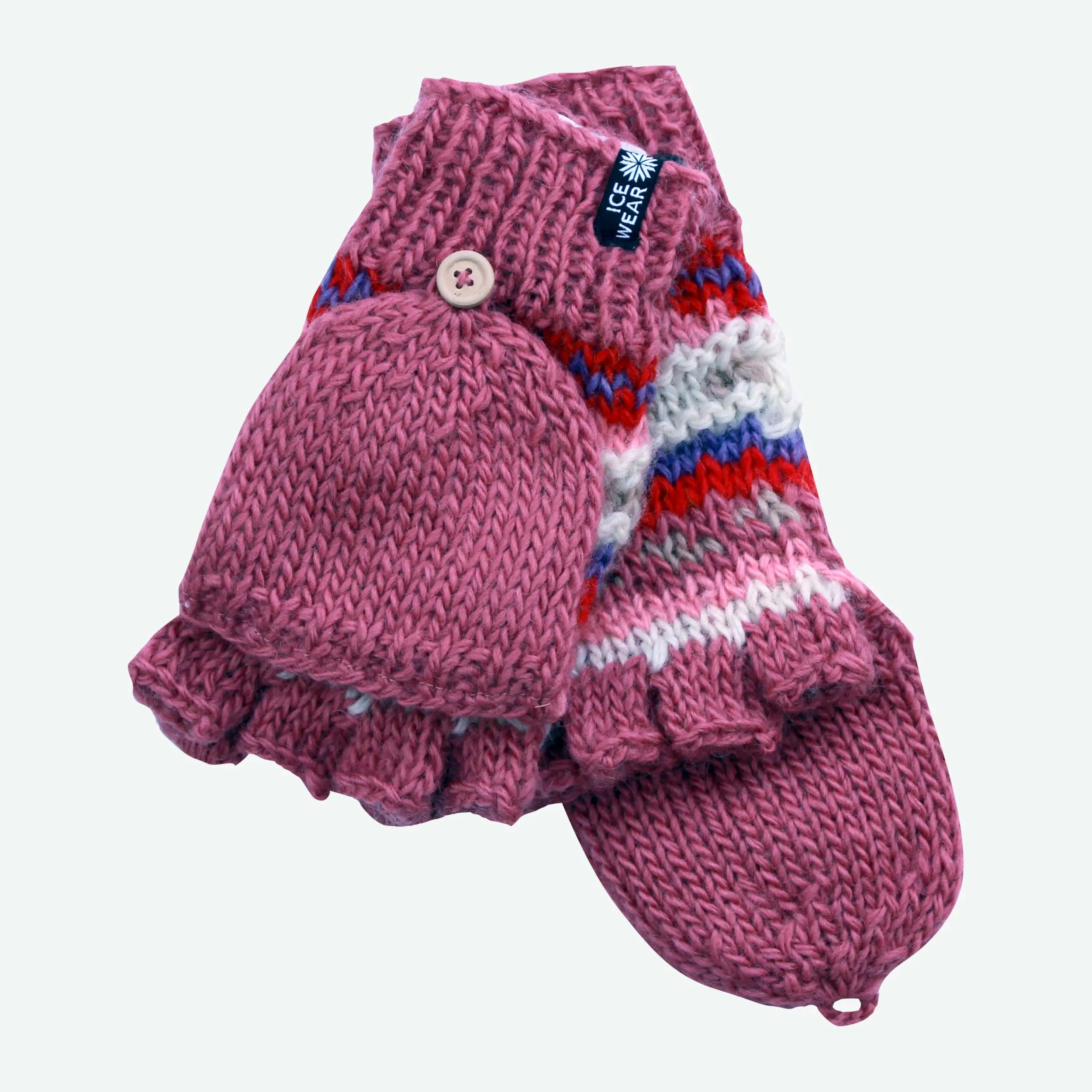 MAGNEY Hand-Knitted Wool Fingerless Gloves