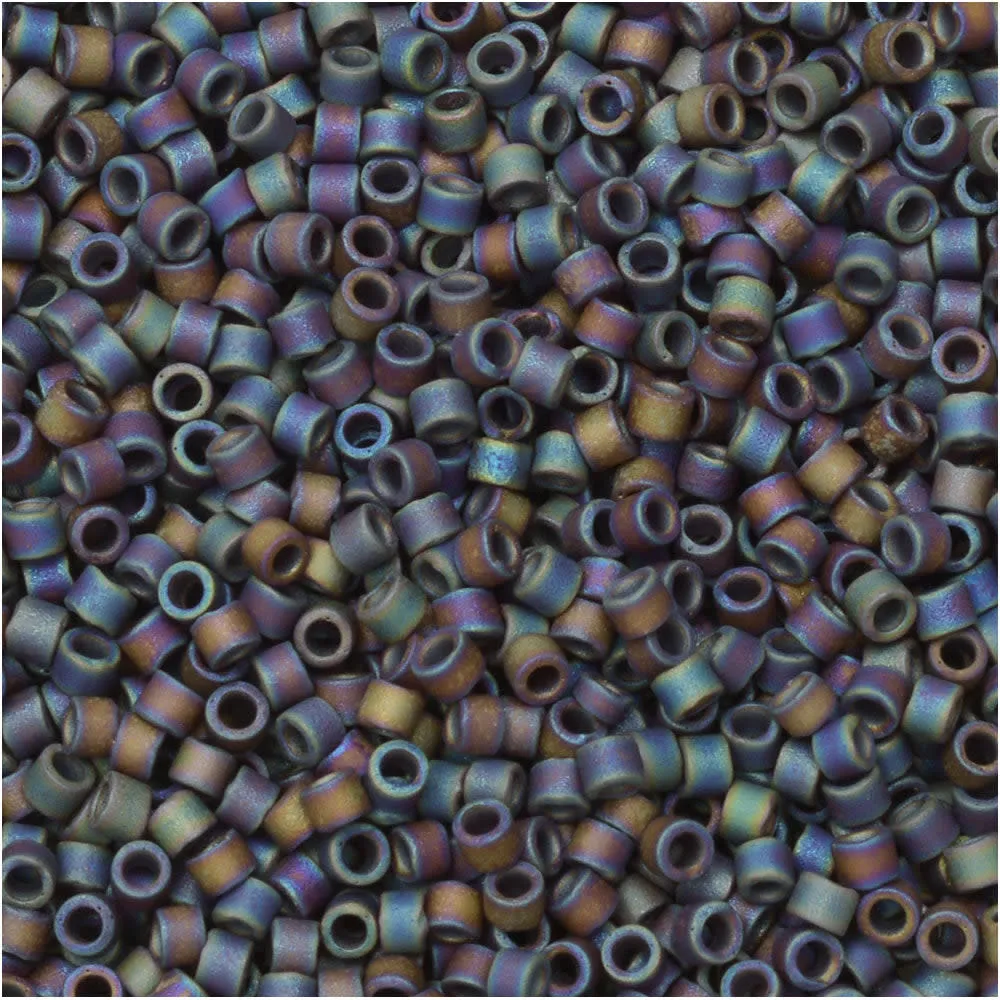 Matte Cobalt AB Miyuki Delica Seed Beads