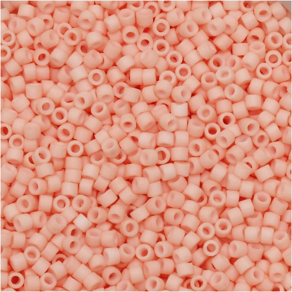 Matte Opaque Light Salmon Miyuki Delica Seed Beads