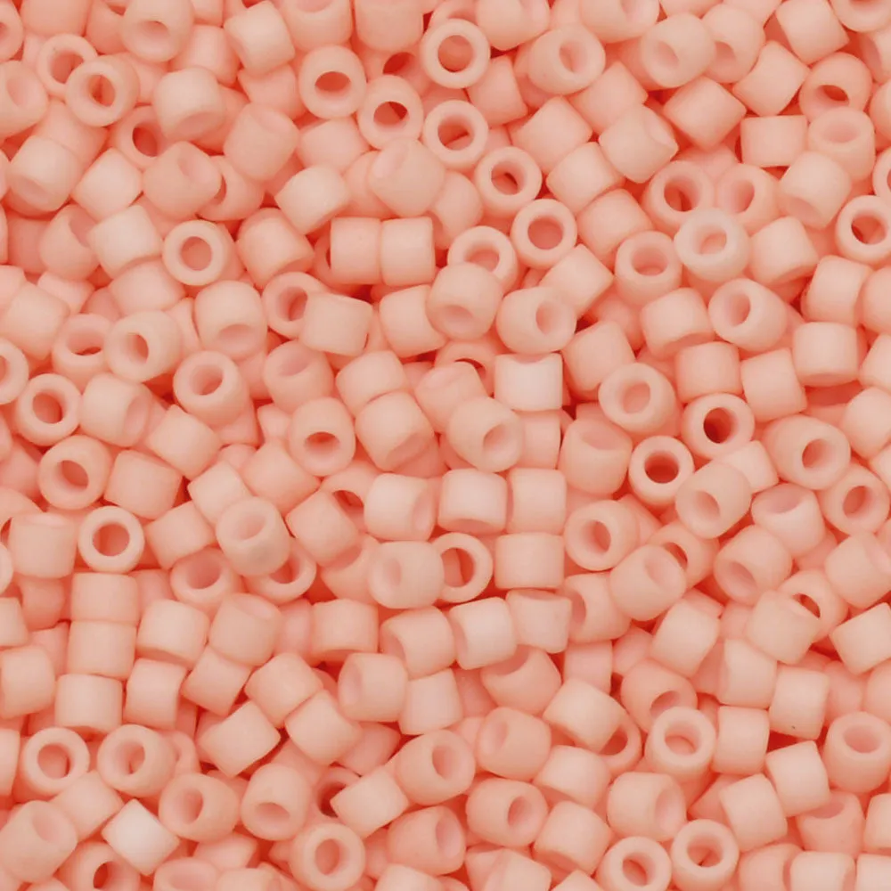 Matte Opaque Light Salmon Miyuki Delica Seed Beads