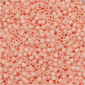 Matte Opaque Light Salmon Miyuki Delica Seed Beads