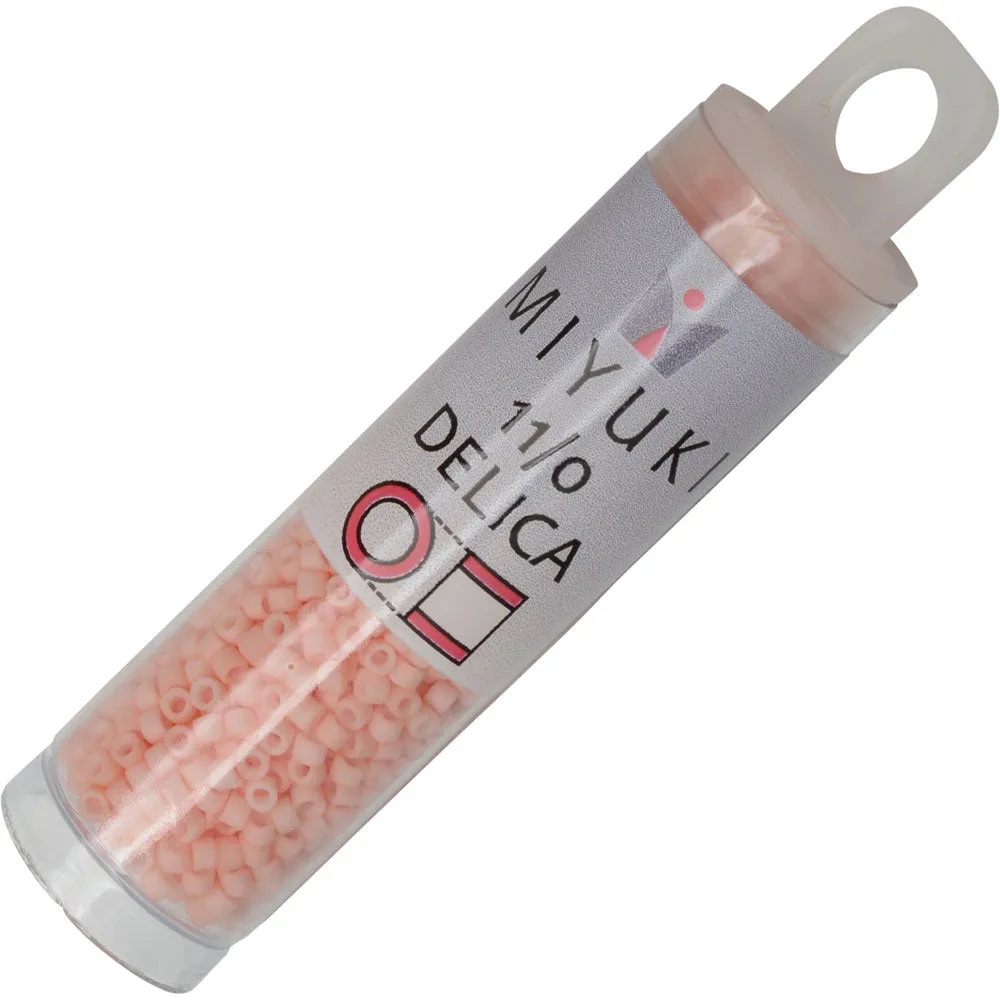 Matte Opaque Light Salmon Miyuki Delica Seed Beads