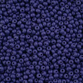 Czech Glass Pony Seed Bead 6/0 PermaLux Dark Violet - Matte