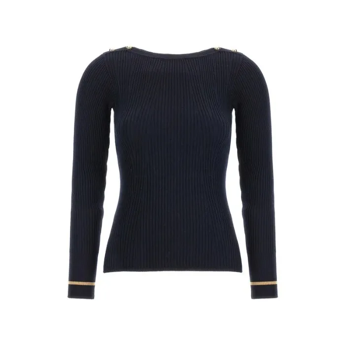 Wool Long Sleeves Plain Office Style Crew Neck Casual Style Max Mara Studio