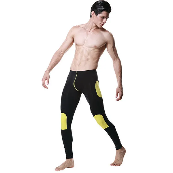 Men Modal Long Johns Pants with Splice Thermal Underwear Bottoms in M L XL SM6