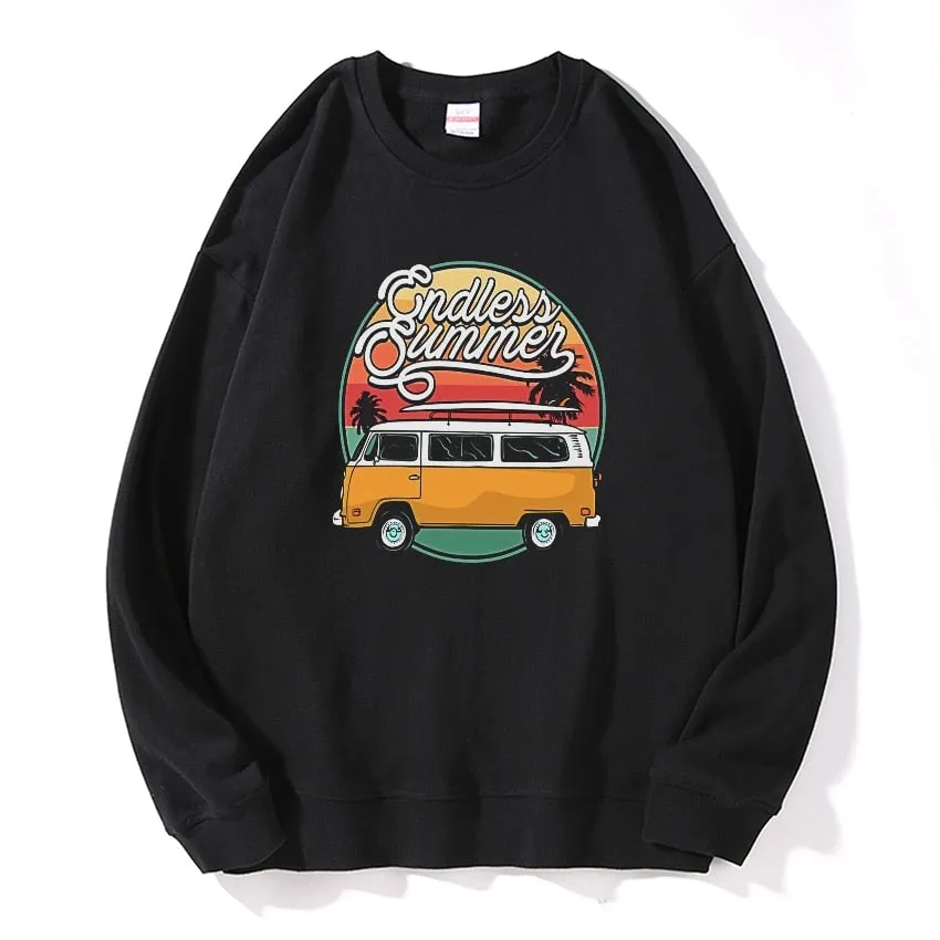 Men's Cotton Loose Endless Summer Printed Sweatshirts