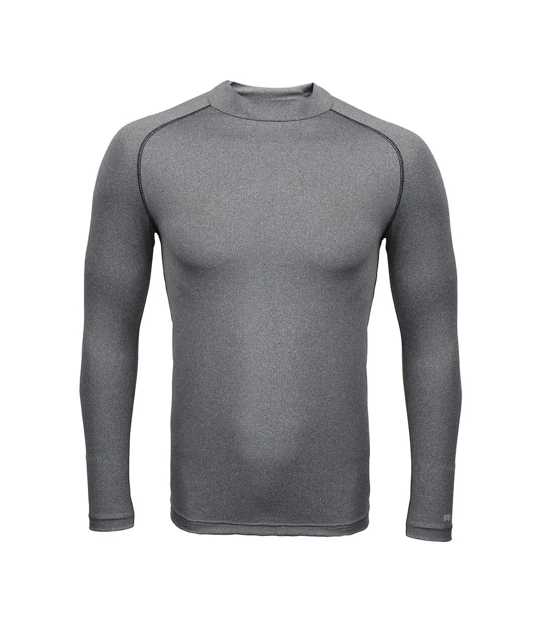 Mens Thermal Underwear Long Sleeve Base Layer Vest Top in Heather Grey