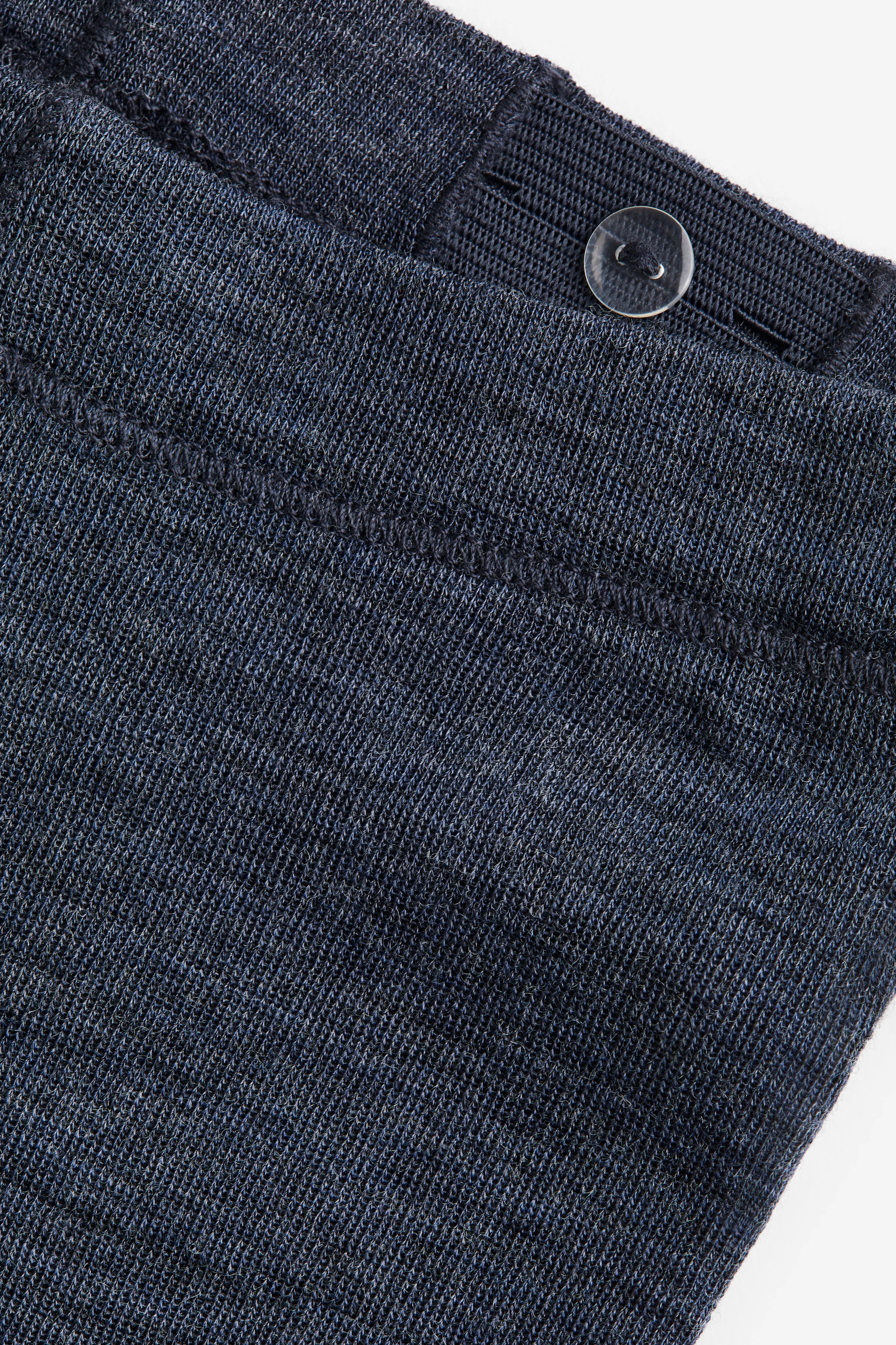 Merino Wool Leggings in Navy Blue Marl for Kids