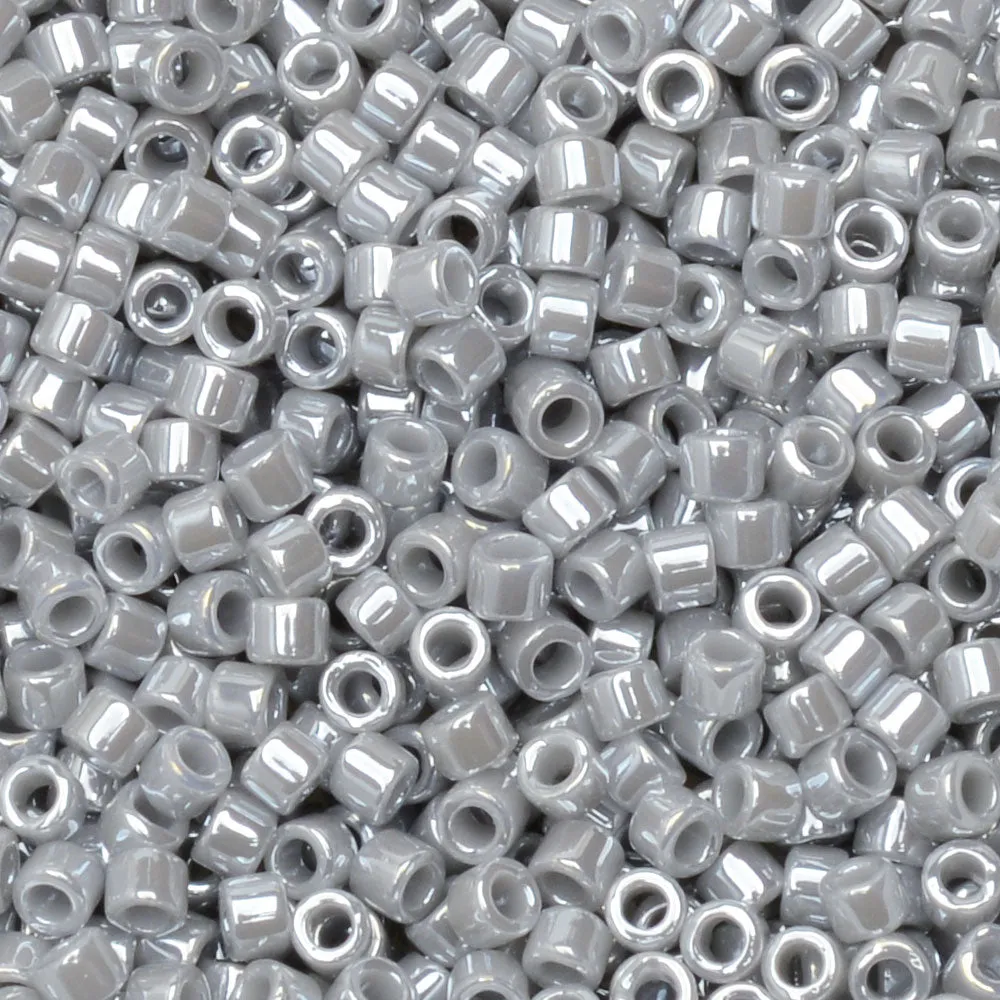 Miyuki Delica 11/0 Opaque Ghost Gray Luster #1570 Seed Beads (2.5 Tube)