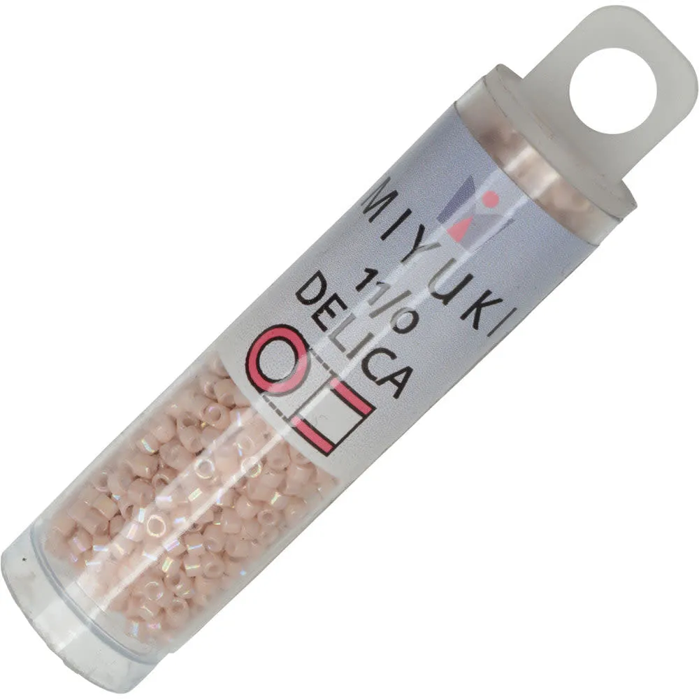 Miyuki Delica Seed Beads Opaque Pink Champagne 11/0 Size 7.2 Gram Tube