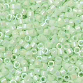 Miyuki Delica Seed Beads Opaque Light Mint AB 11/0 Size #1506 (2.5 Tube)