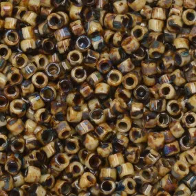 Miyuki Delica Seed Beads Picasso Brown Tan Matte 11/0 Size #2267 (7.2 Gram Tube)