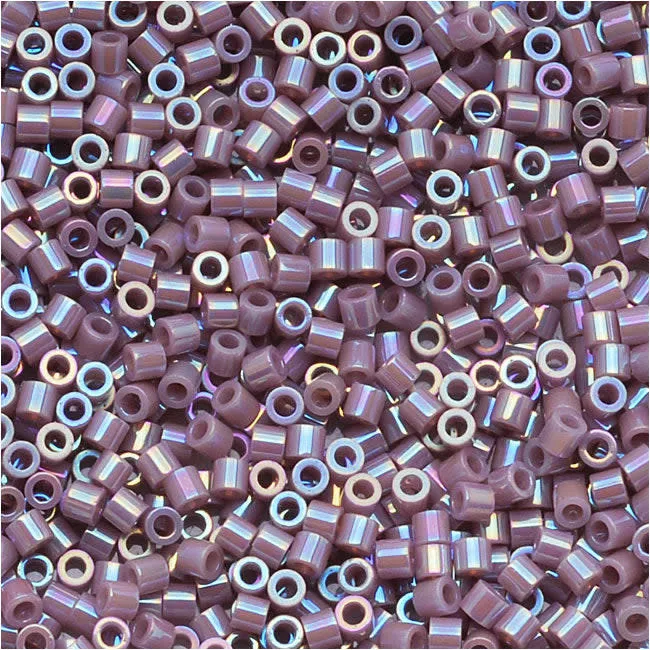 Miyuki Delica Seed Beads Opaque Lilac AB DBS158 15/0 Size 4 Grams