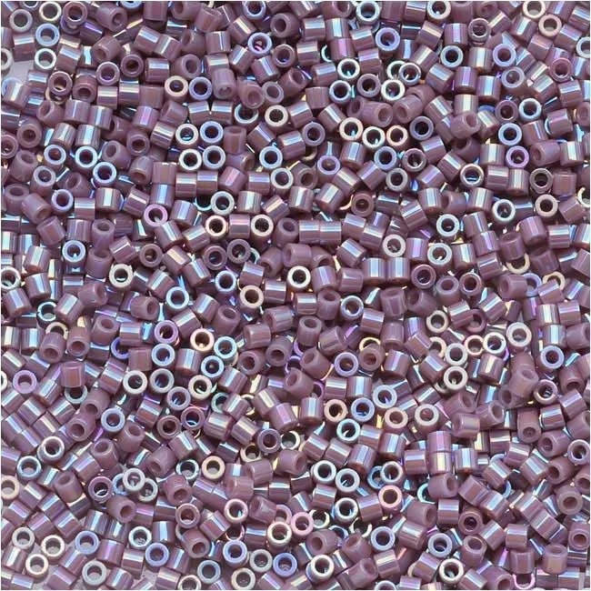 Miyuki Delica Seed Beads Opaque Lilac AB DBS158 15/0 Size 4 Grams