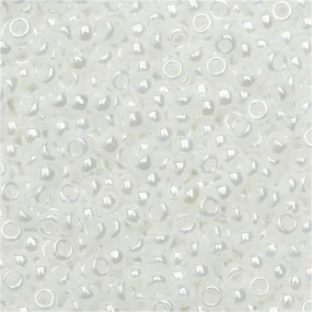 Miyuki Round 11/0 White Pearl Ceylon #420 Seed Beads (2.5 Tube)