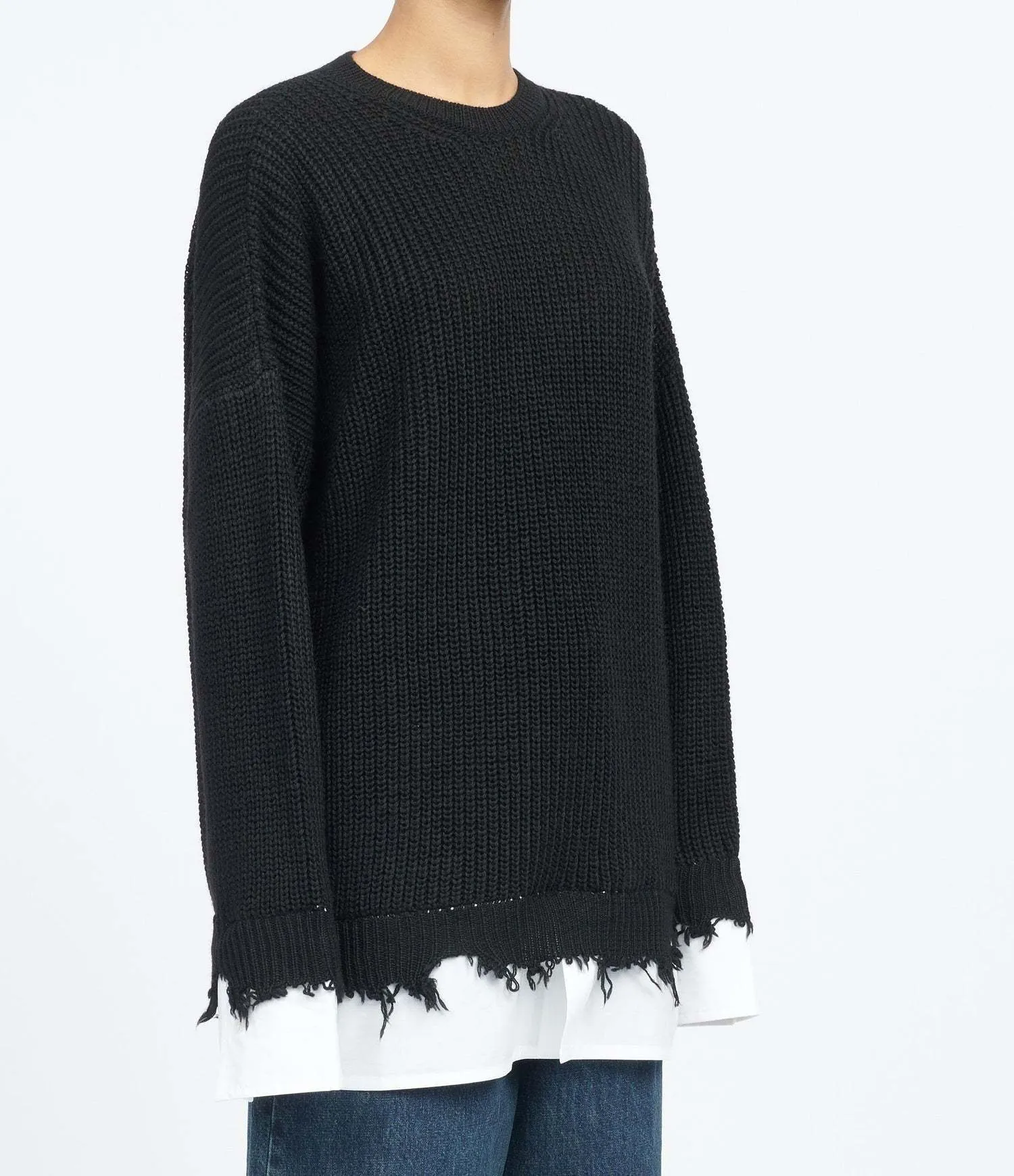 MM6 Maison Margiela | Casual Wool Long Sleeves Plain V-neck & Crew neck