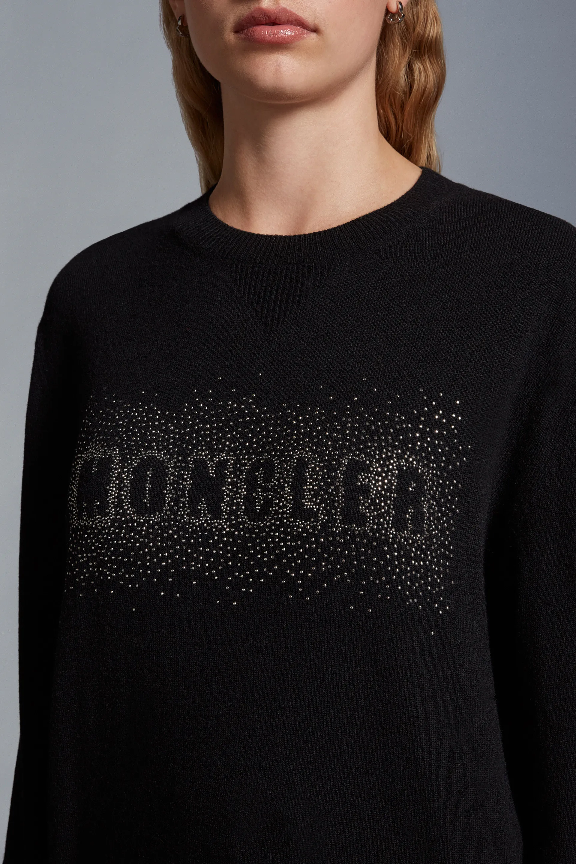 Stylish Wool Crew Neck Long Sleeves by MONCLER