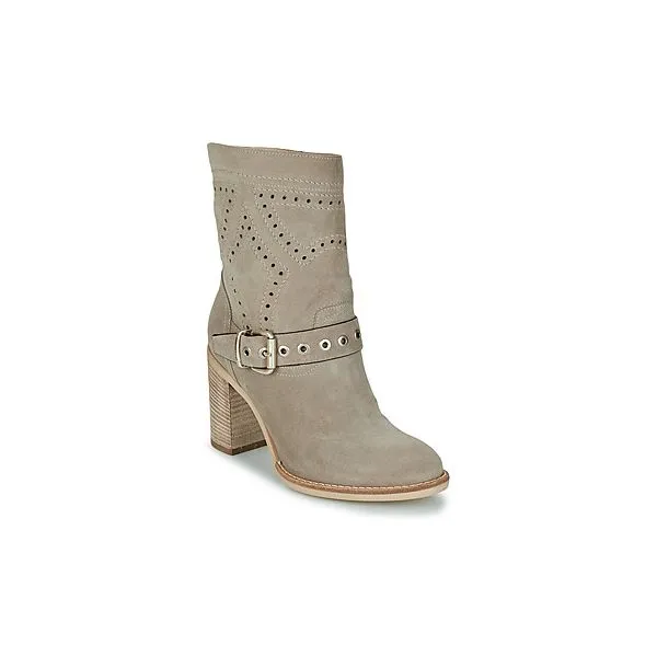 Women's Velour Ankle Boots