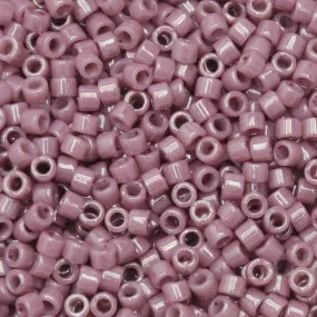 Opaque Mauve Luster Miyuki Delica Seed Beads