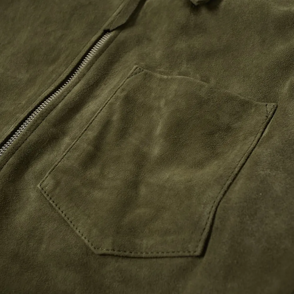 Birch Suede Zip Shirt by Our Legacy