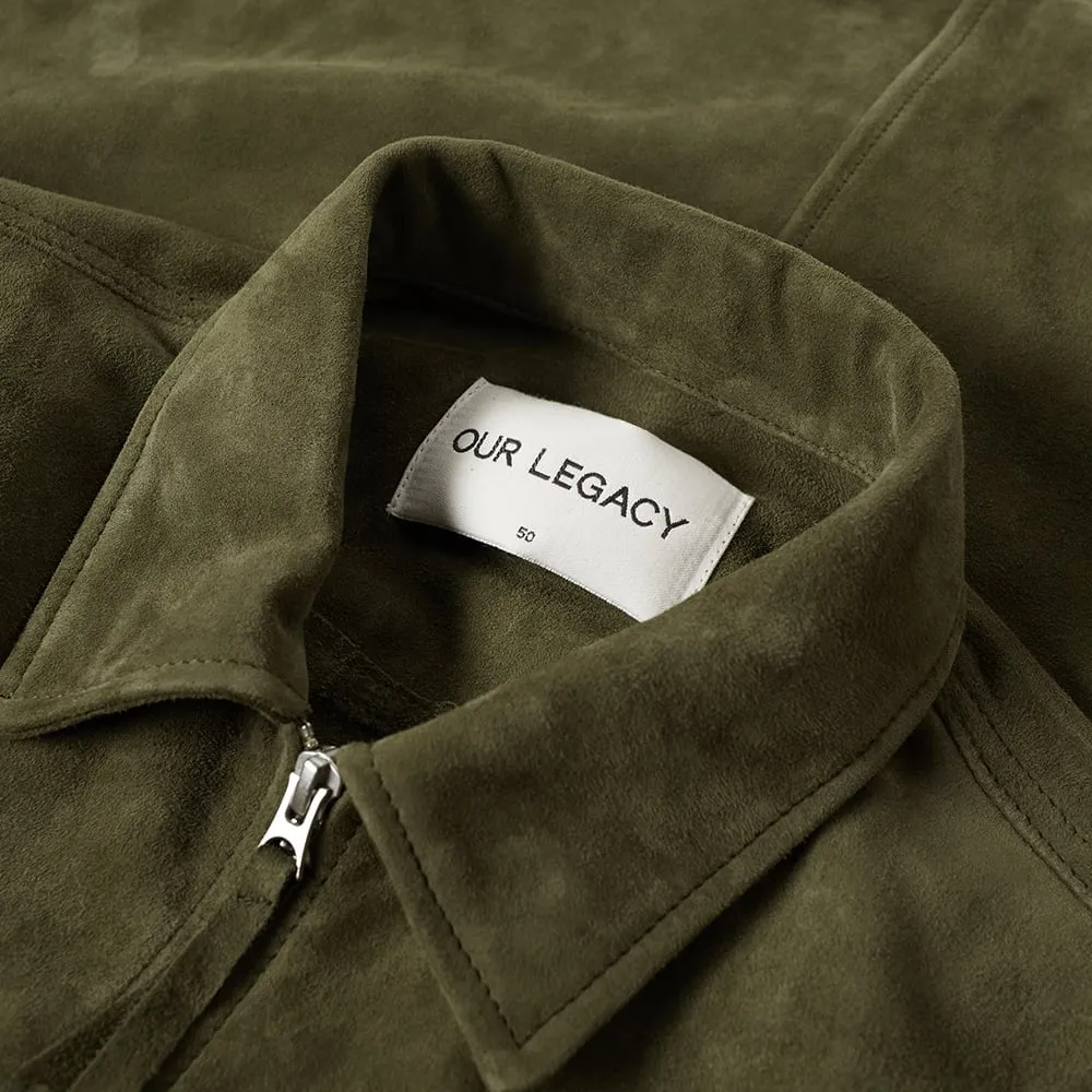 Birch Suede Zip Shirt by Our Legacy