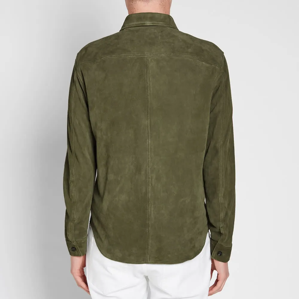 Birch Suede Zip Shirt by Our Legacy