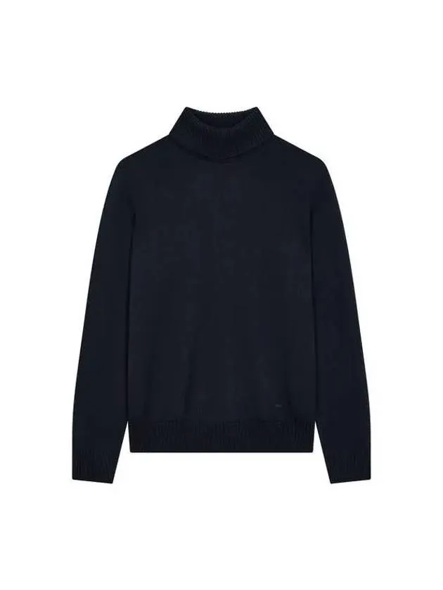 Men's Long Sleeve Wool Turtleneck Knit - Navy Blue - Overseas Station Season Big Chance 8 18 - 270417