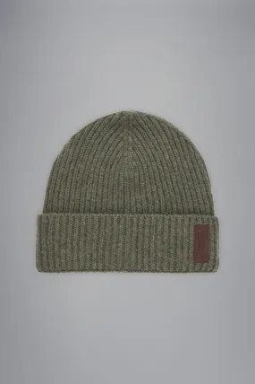 Paul & Shark Knitted Wool Tuque with Re-Wool Technology and Leather Badge