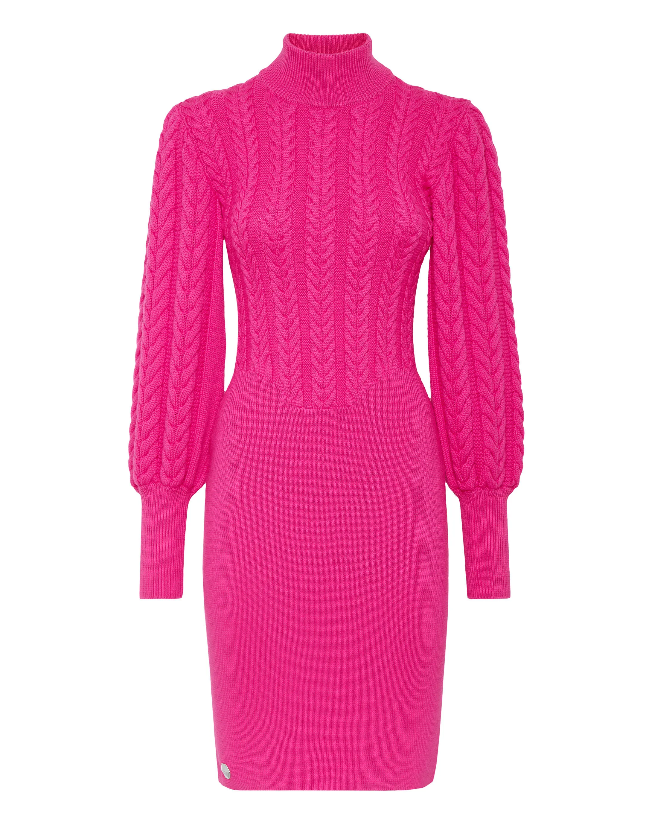 Wool Turtleneck Dress LS by PHILIPP PLEIN