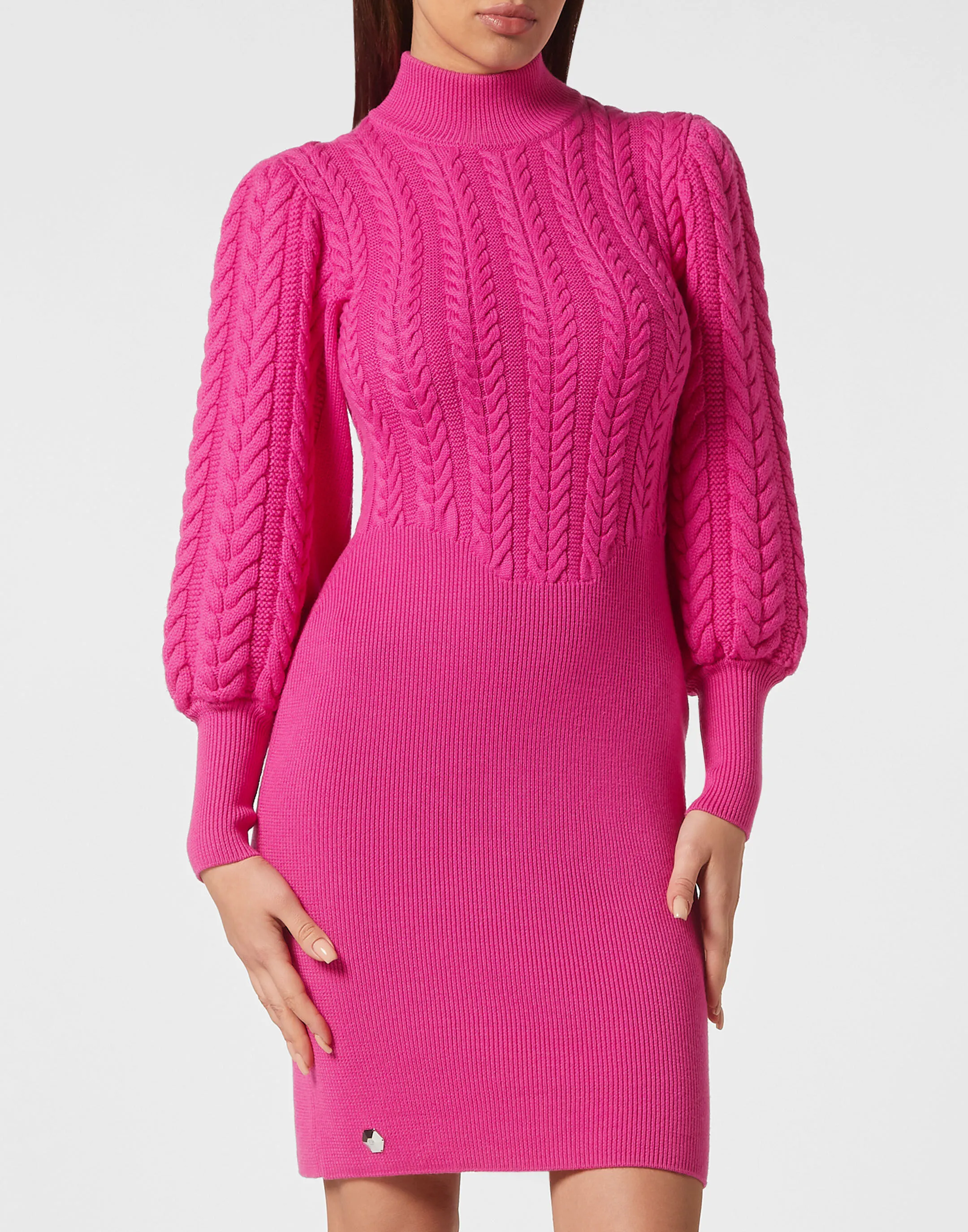 Wool Turtleneck Dress LS by PHILIPP PLEIN