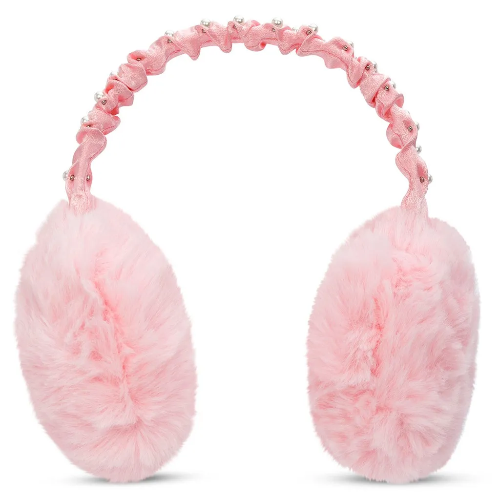 Pink Rouched IScream Earmuffs