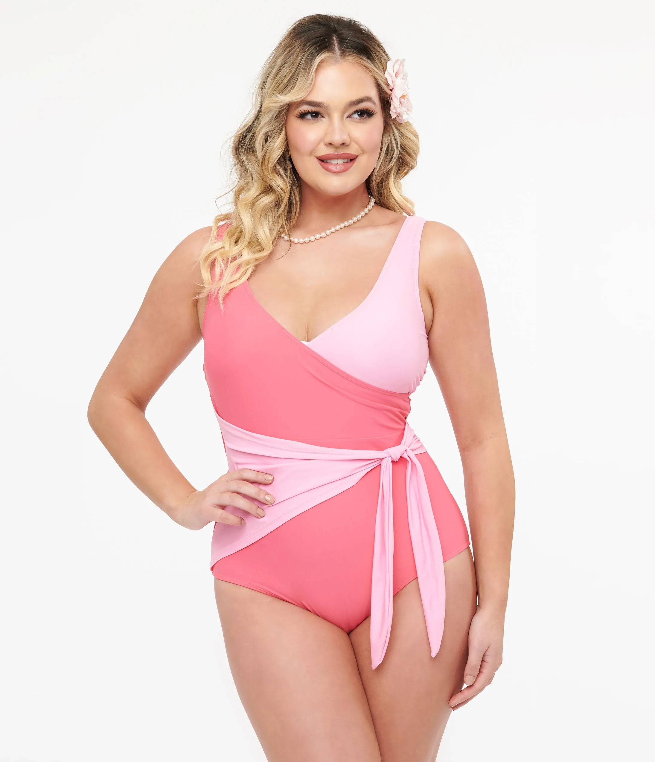 Pink Wrap Palm Beach Swimsuit