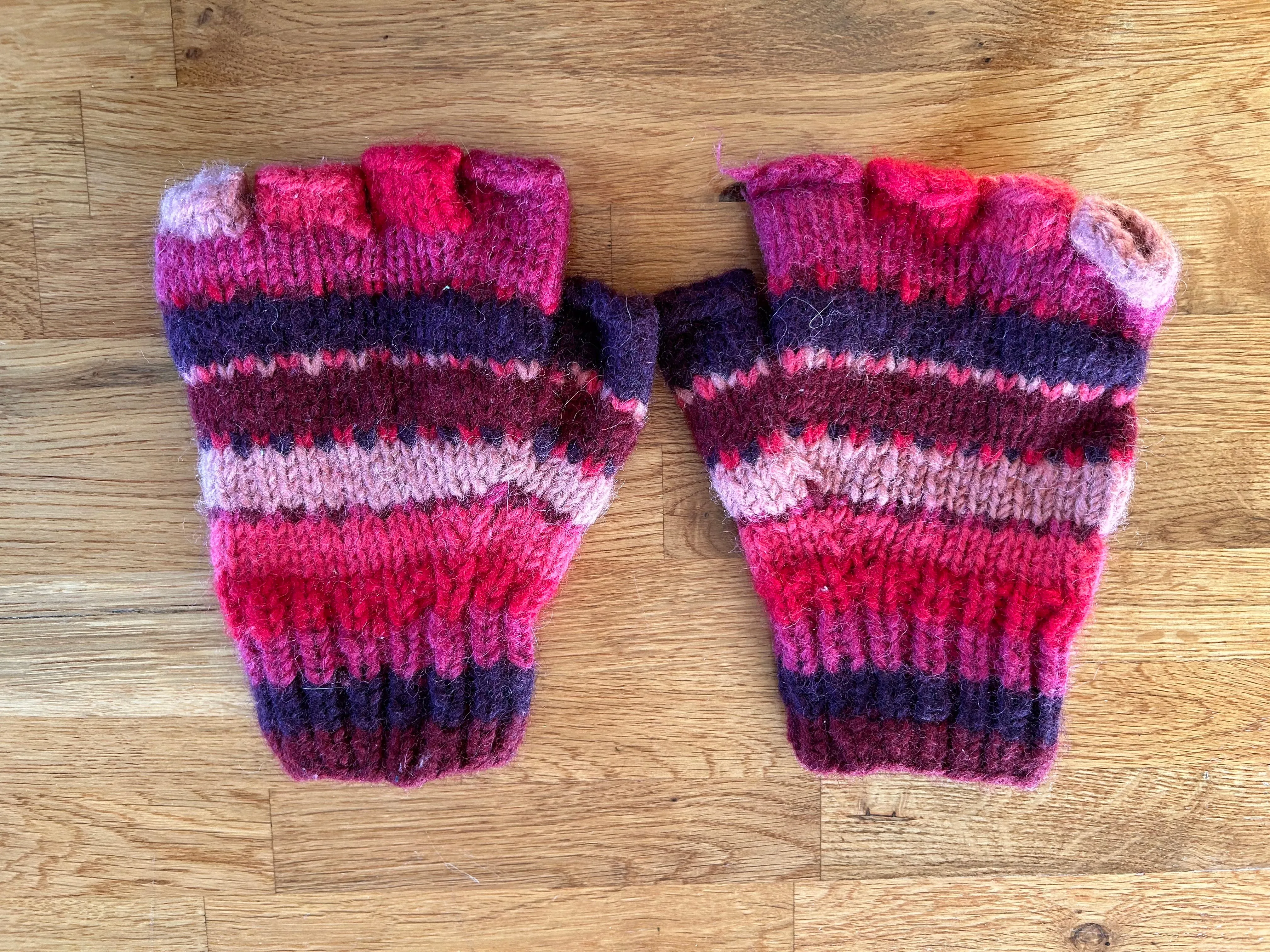 Pink and Purple Mittens