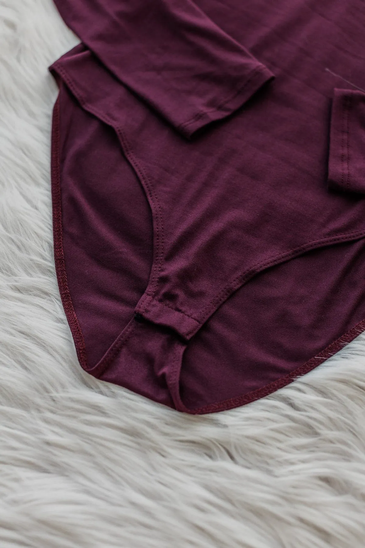 Wow Plum Knit Bodysuit