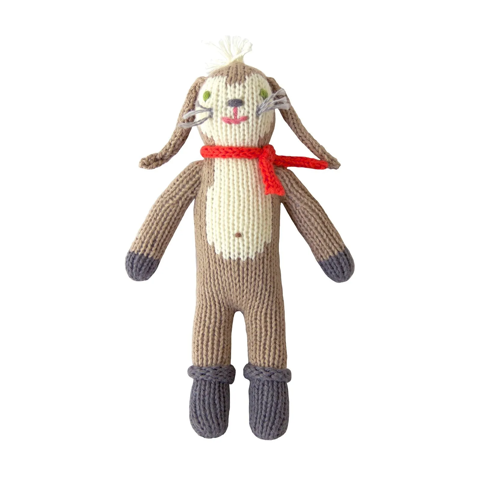 Blabla Knit Rattle Bunny Doll - Pierre