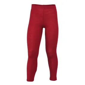 Red Melange Engel Kids' 110% Wool Leggings